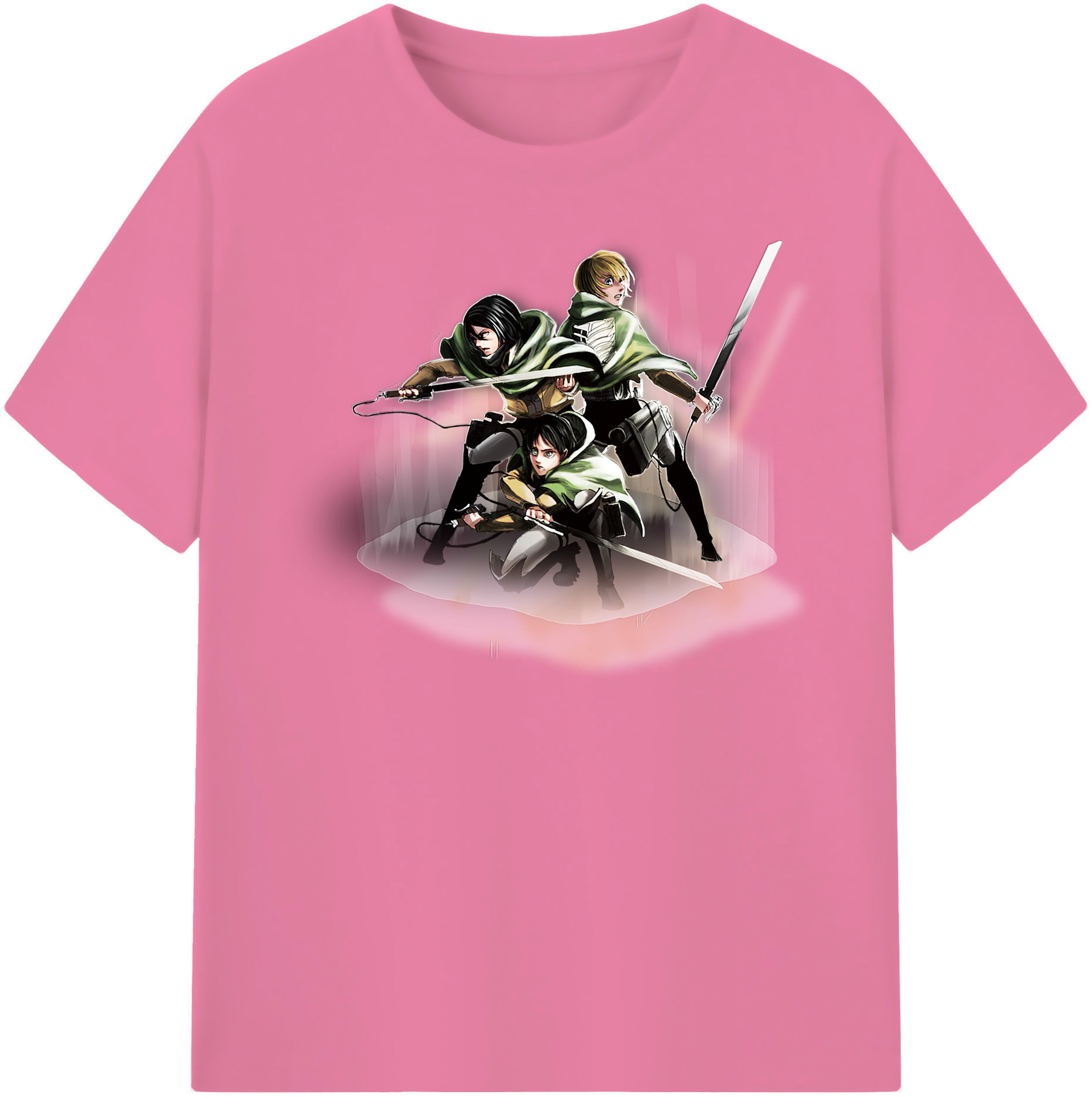 （画像用） 進撃の巨人 Attack on Titan 綿100％半袖Tシャツ（フロントプリント）